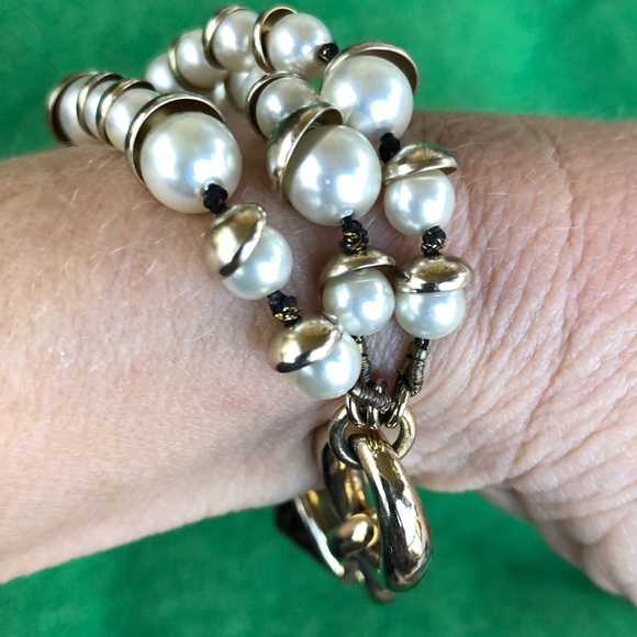 Christian Dior Multi Strand Pearls & Gold GORGEOUS…Must HAVE DIOR PIECE SO Glam - Picture 10 of 13